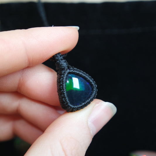 Opal Makramee Kette ~ Opal141
