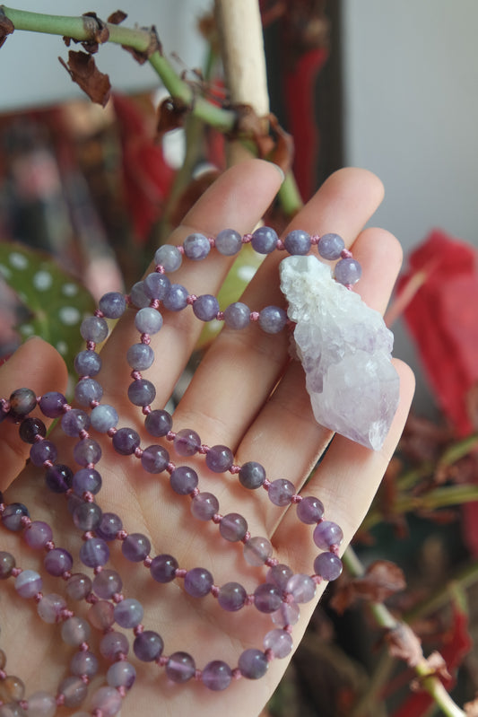 Mala Kette 108 Perlen ~ Spirit Quartz
