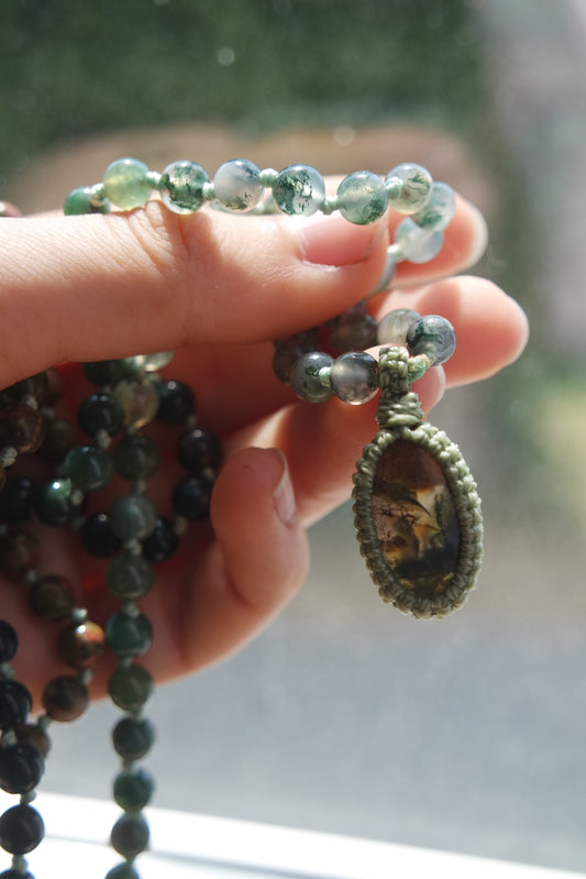 Mala Kette 108 Perlen ~ Moosachat