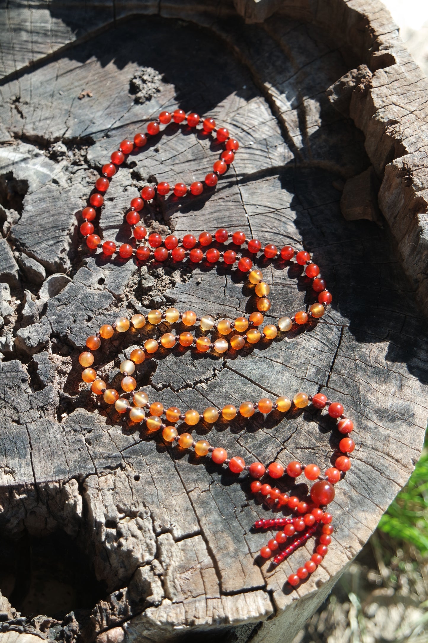 Karneol Mala Kette 108 Perlen