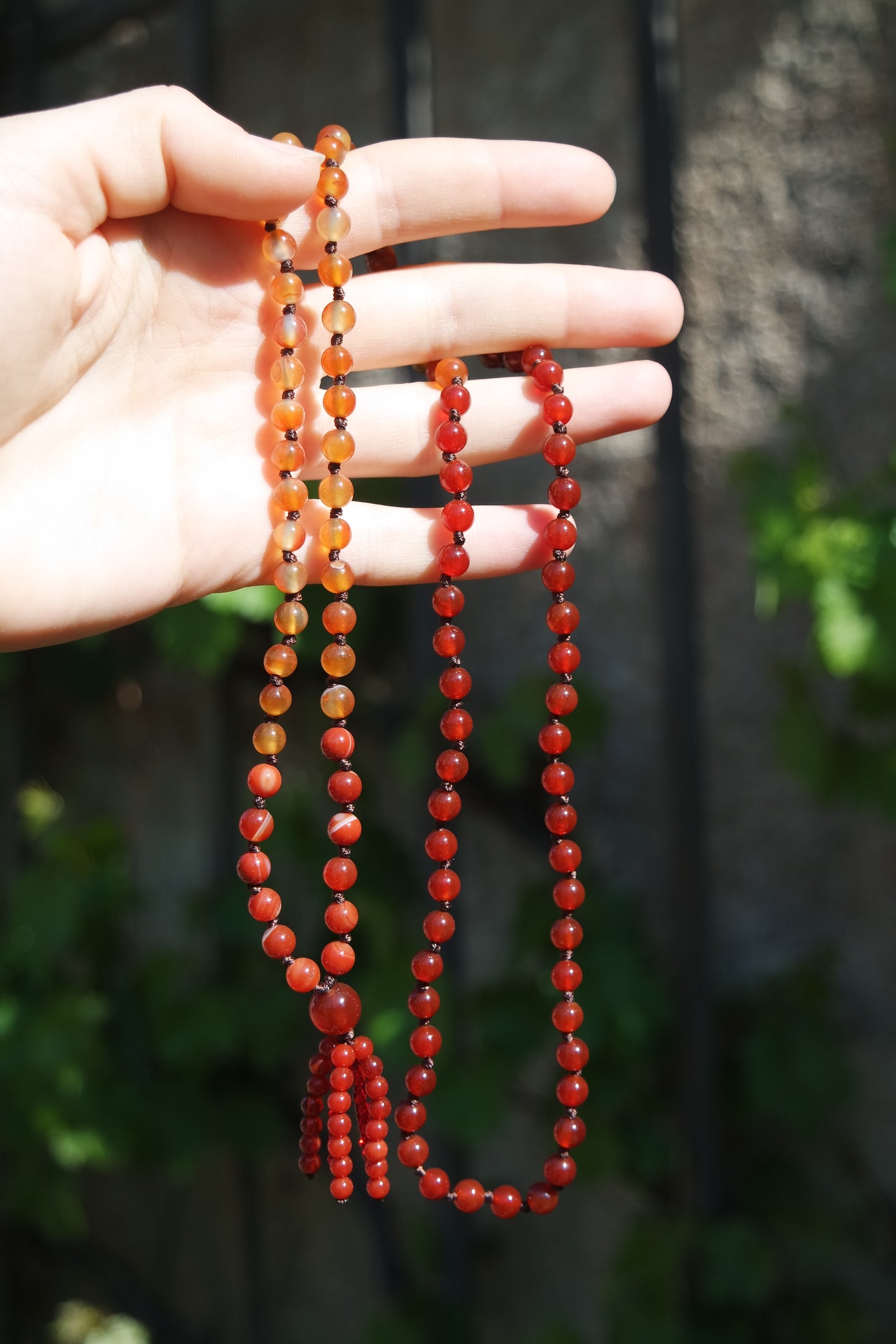 Karneol Mala Kette 108 Perlen
