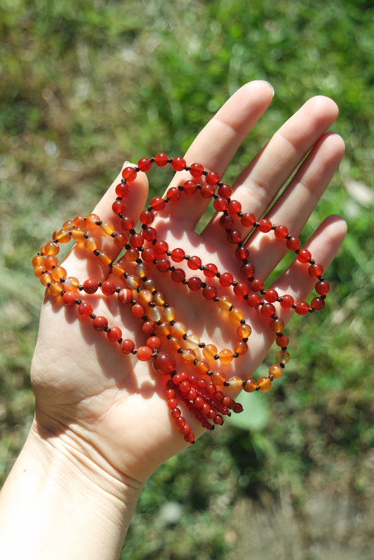 Karneol Mala Kette 108 Perlen