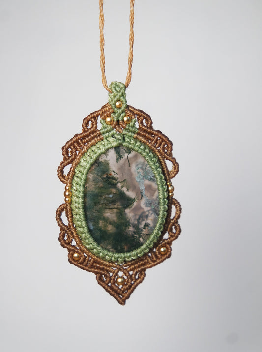 Moosachat Makramee Kette ~ Mossira