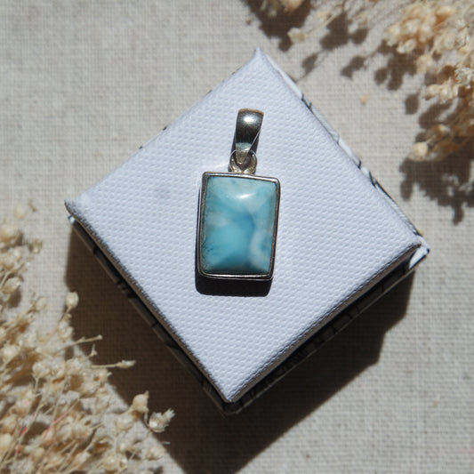 Larimar Anhänger 925 silber ~ L66