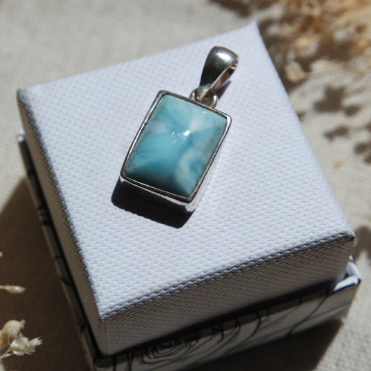 Larimar Anhänger 925 silber ~ L66