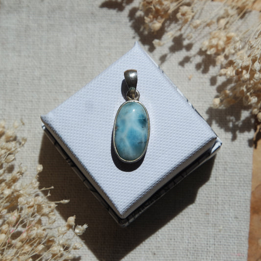 Larimar Anhänger 925 silber ~ L60