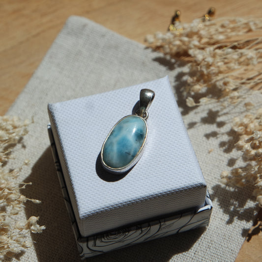 Larimar Anhänger 925 silber ~ L60
