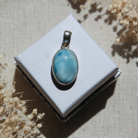 Larimar Anhänger 925 silber ~ L72