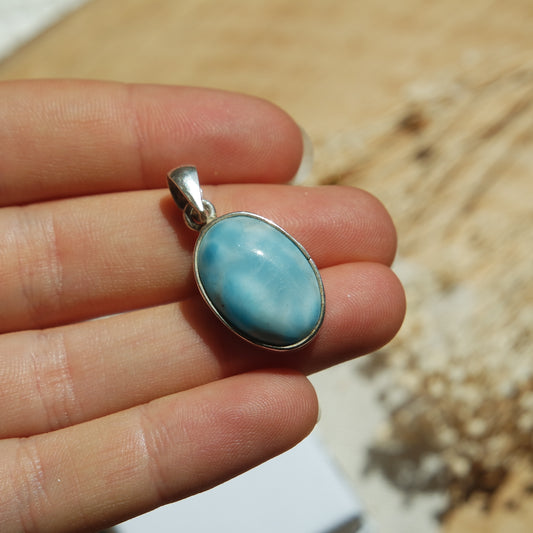Larimar Anhänger 925 silber ~ L72