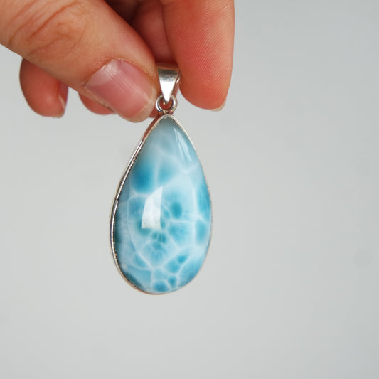 Larimar Anhänger 925 silber ~ L168