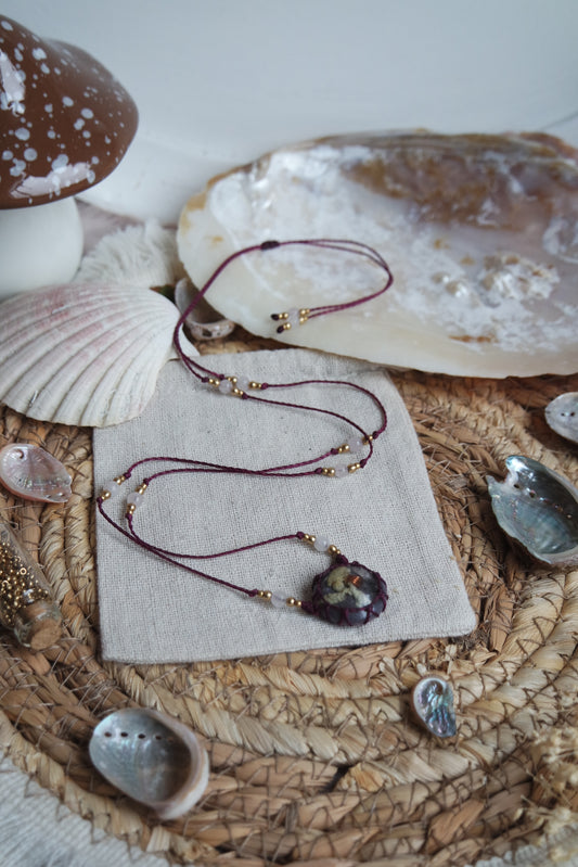 Simply Blooming INKLUSIONSQUARZ Kette