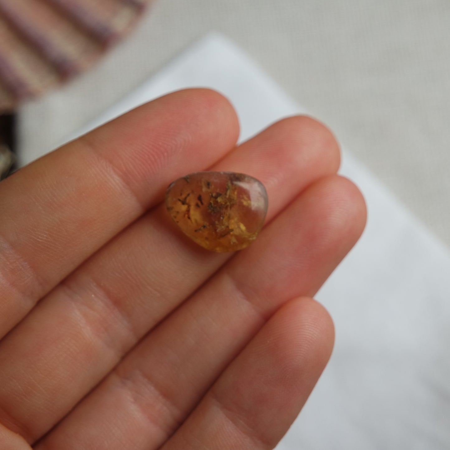 Bernstein Cabochon aus der Karibik ~ B6