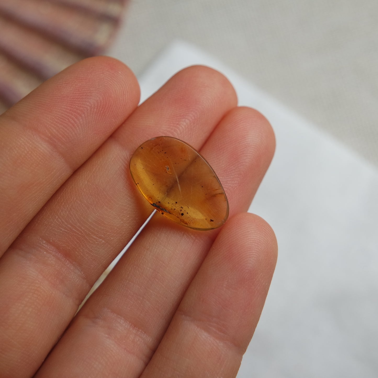 Bernstein Cabochon aus der Karibik ~ B5