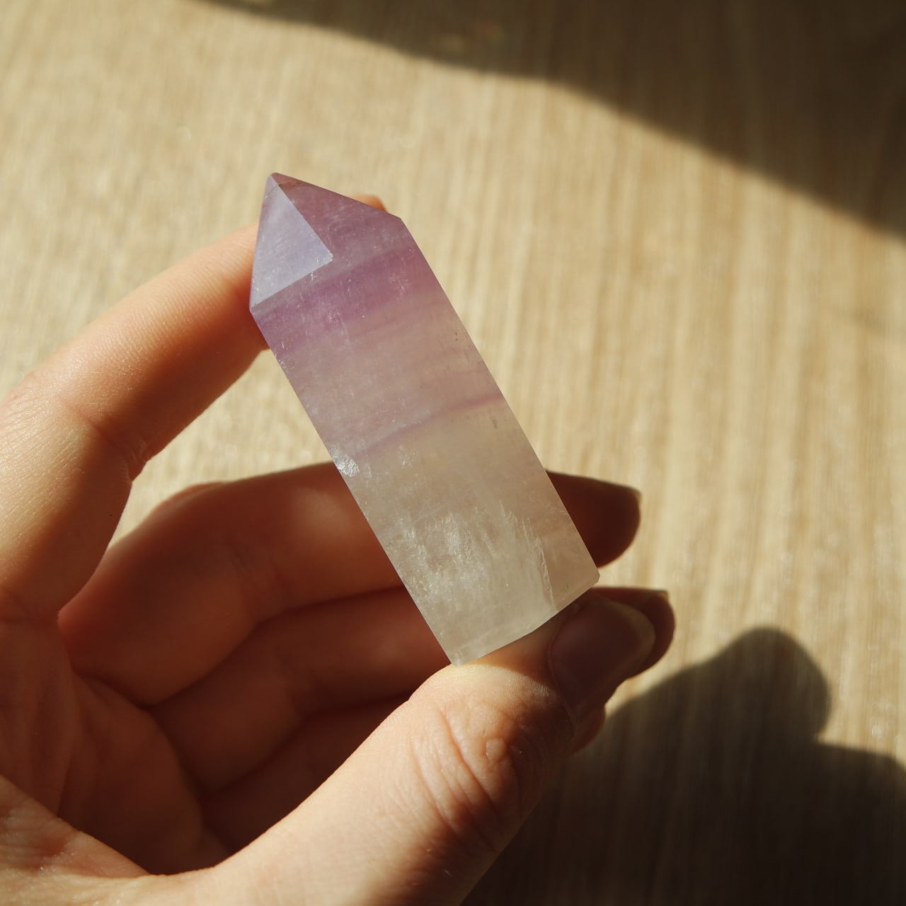 Rosa/ Lila Fluorit Turm ~ H16