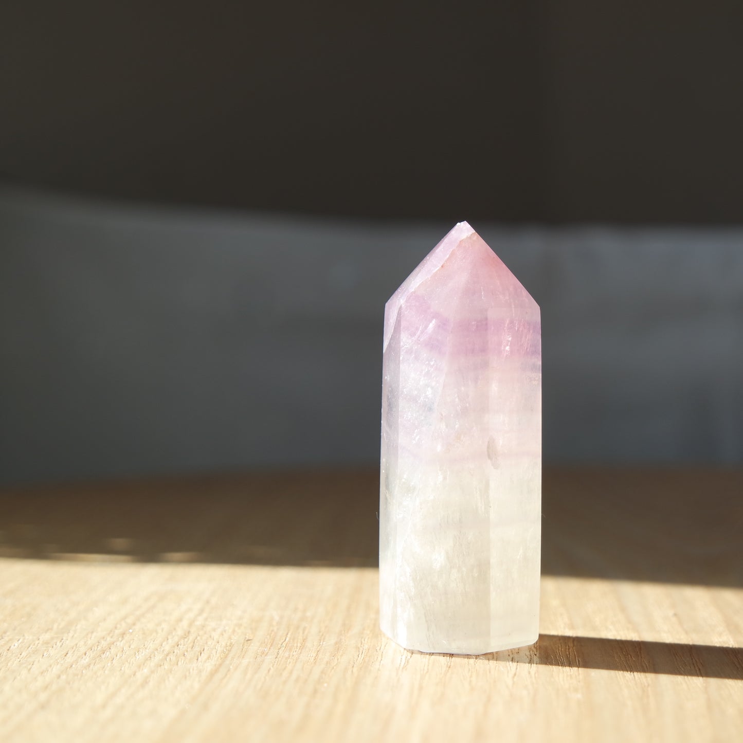 Rosa/ Lila Fluorit Turm ~ H16