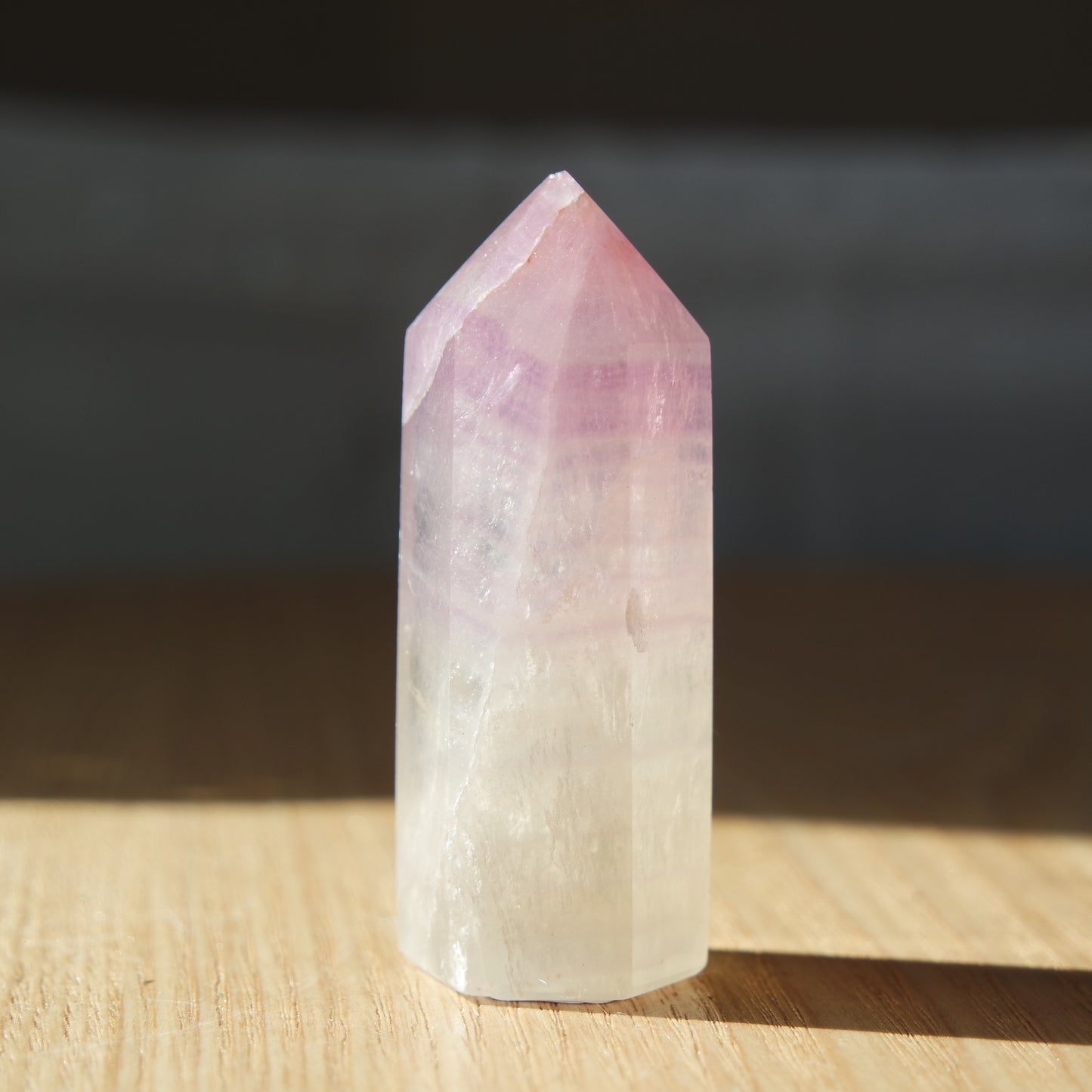 Rosa/ Lila Fluorit Turm ~ H16