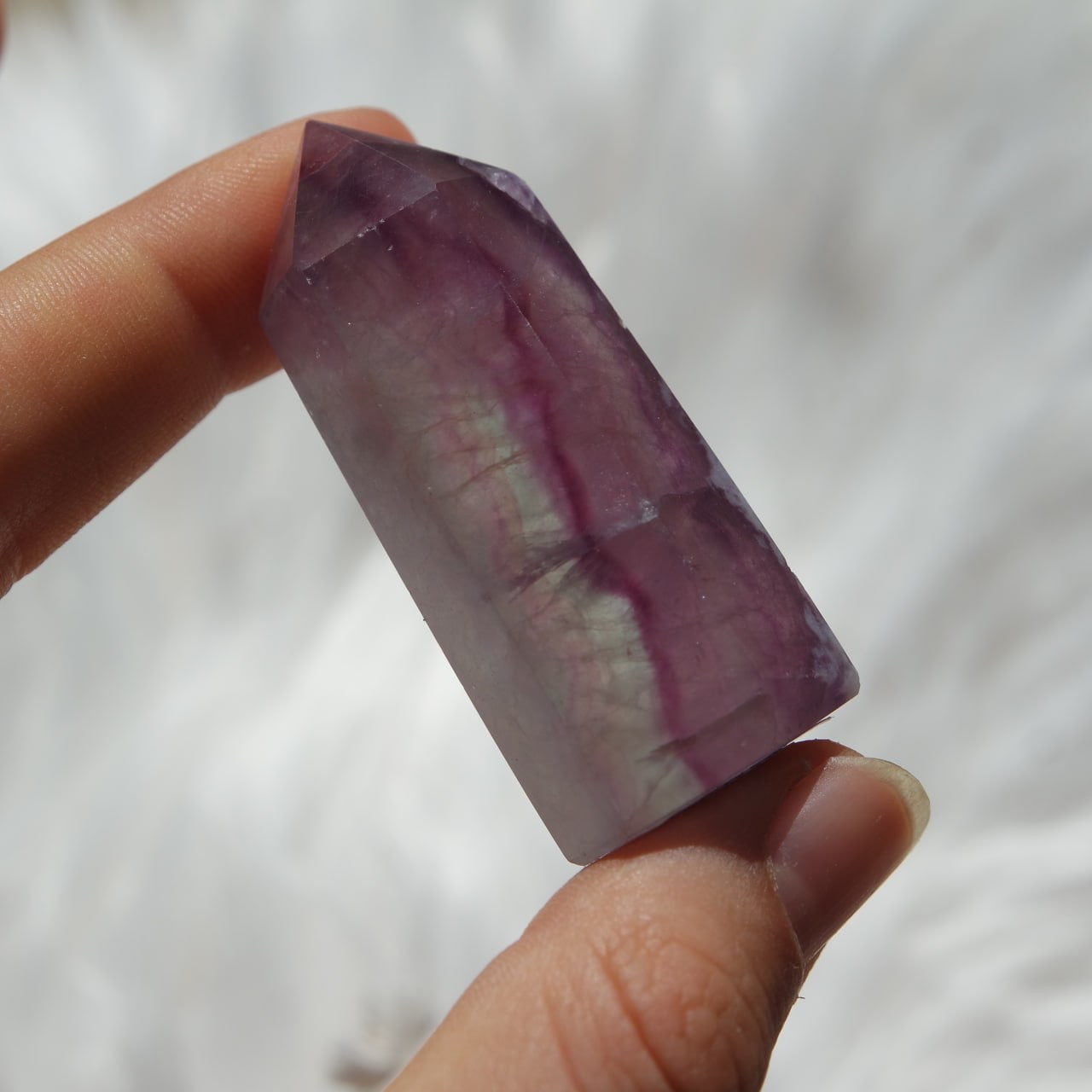 Rosa/ Lila Fluorit Turm ~ C15