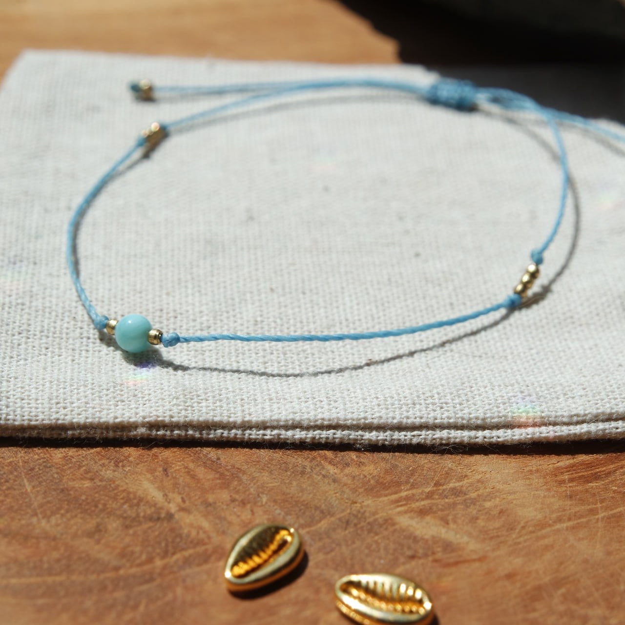 Larimar Fußkettchen