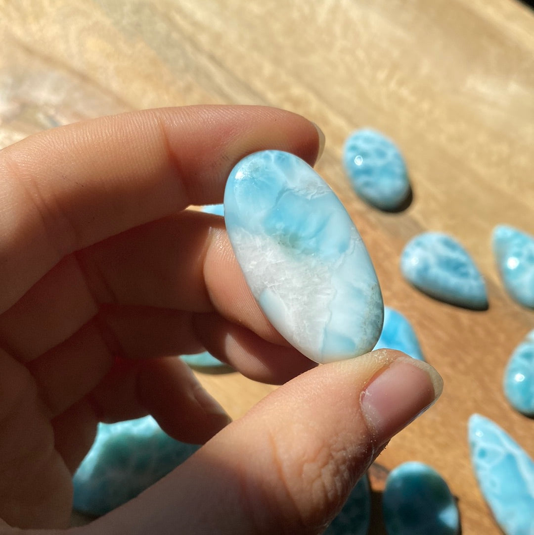 Larimar Cabochon ~ 37
