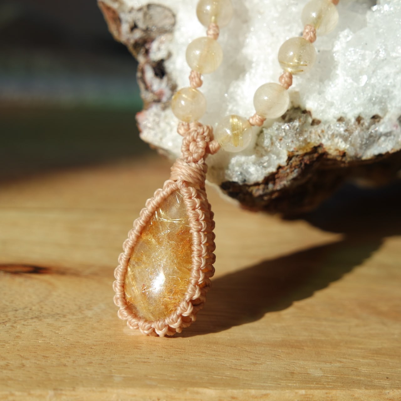 Gold Rutil Kette