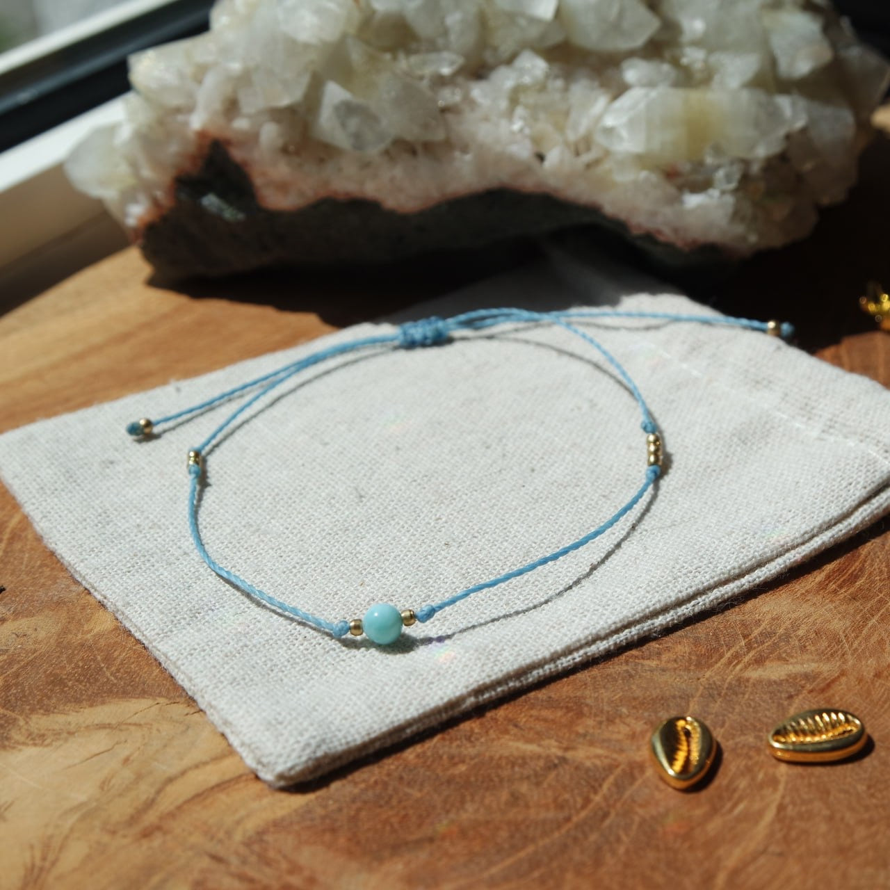 Larimar Fußkettchen
