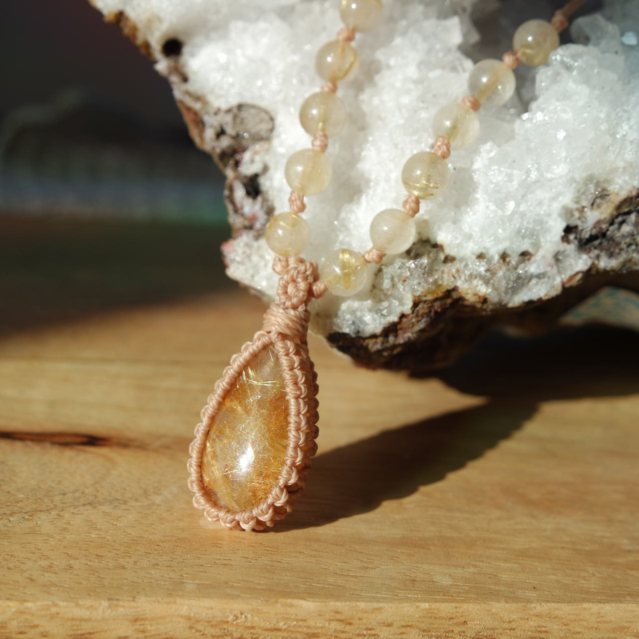 Gold Rutil Kette