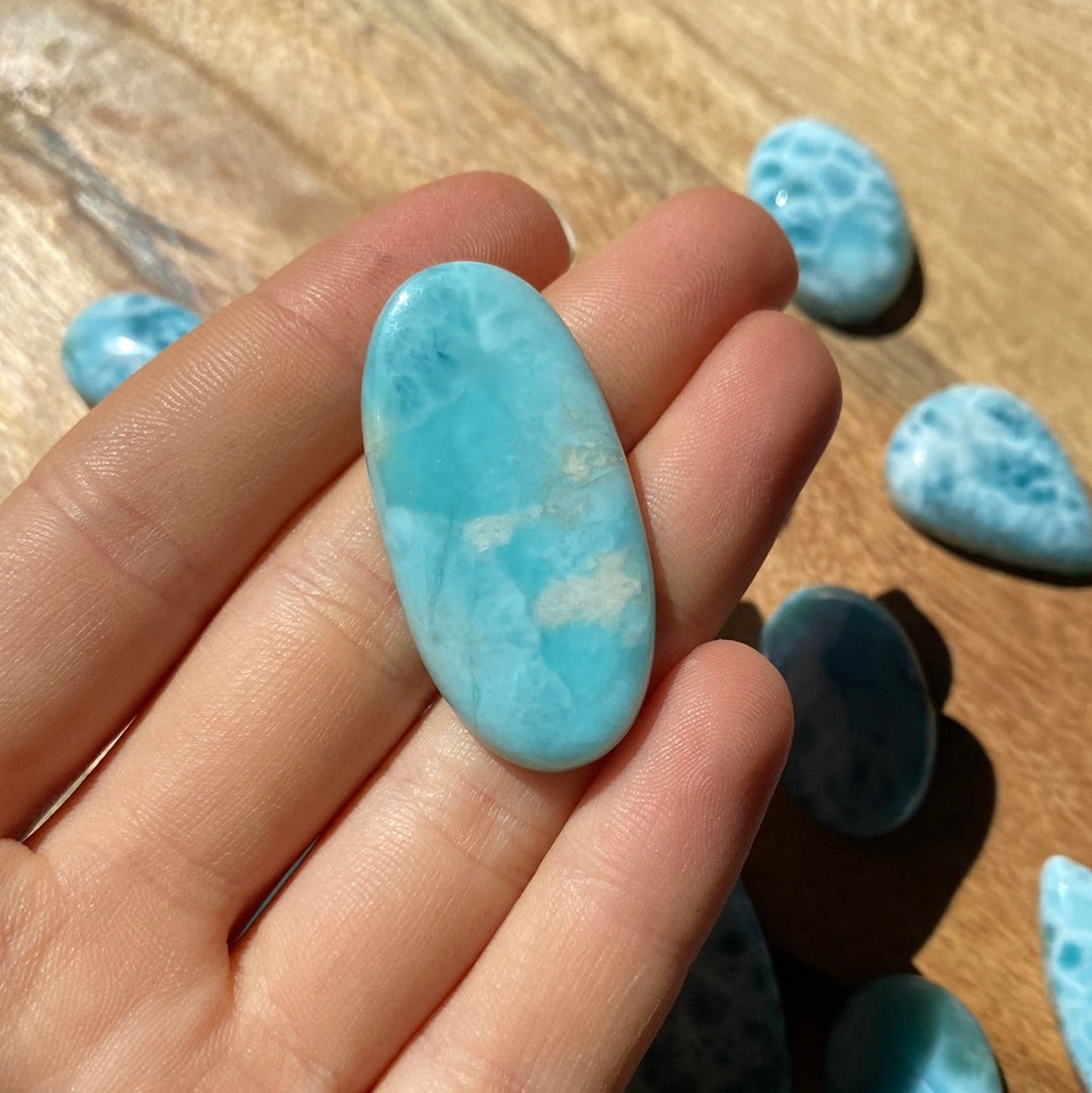 Larimar Cabochon ~ 41