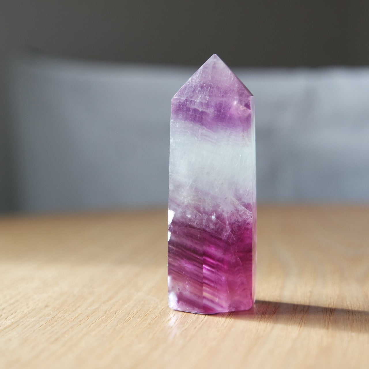 Rosa/ Lila Fluorit Turm ~ E15