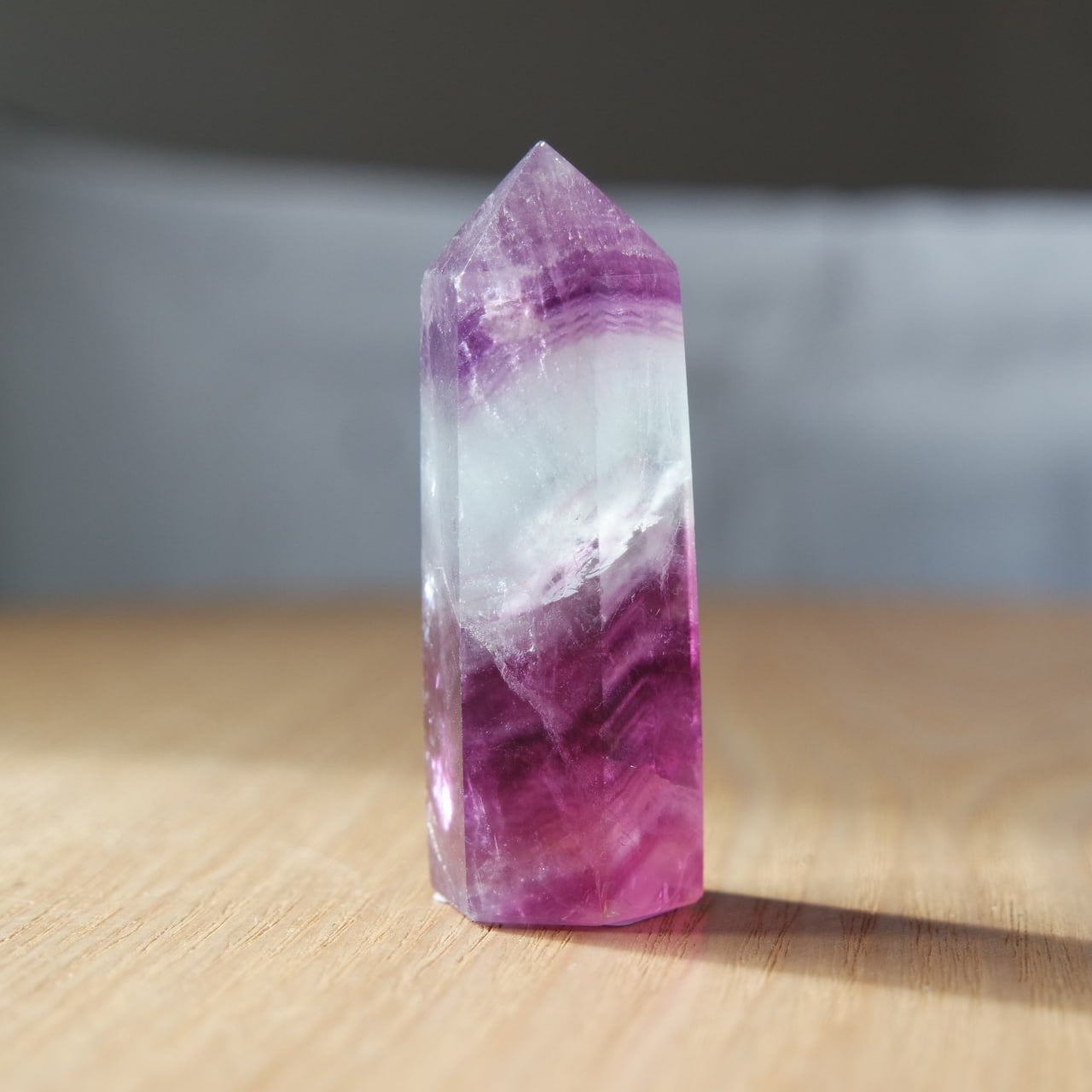 Rosa/ Lila Fluorit Turm ~ E15