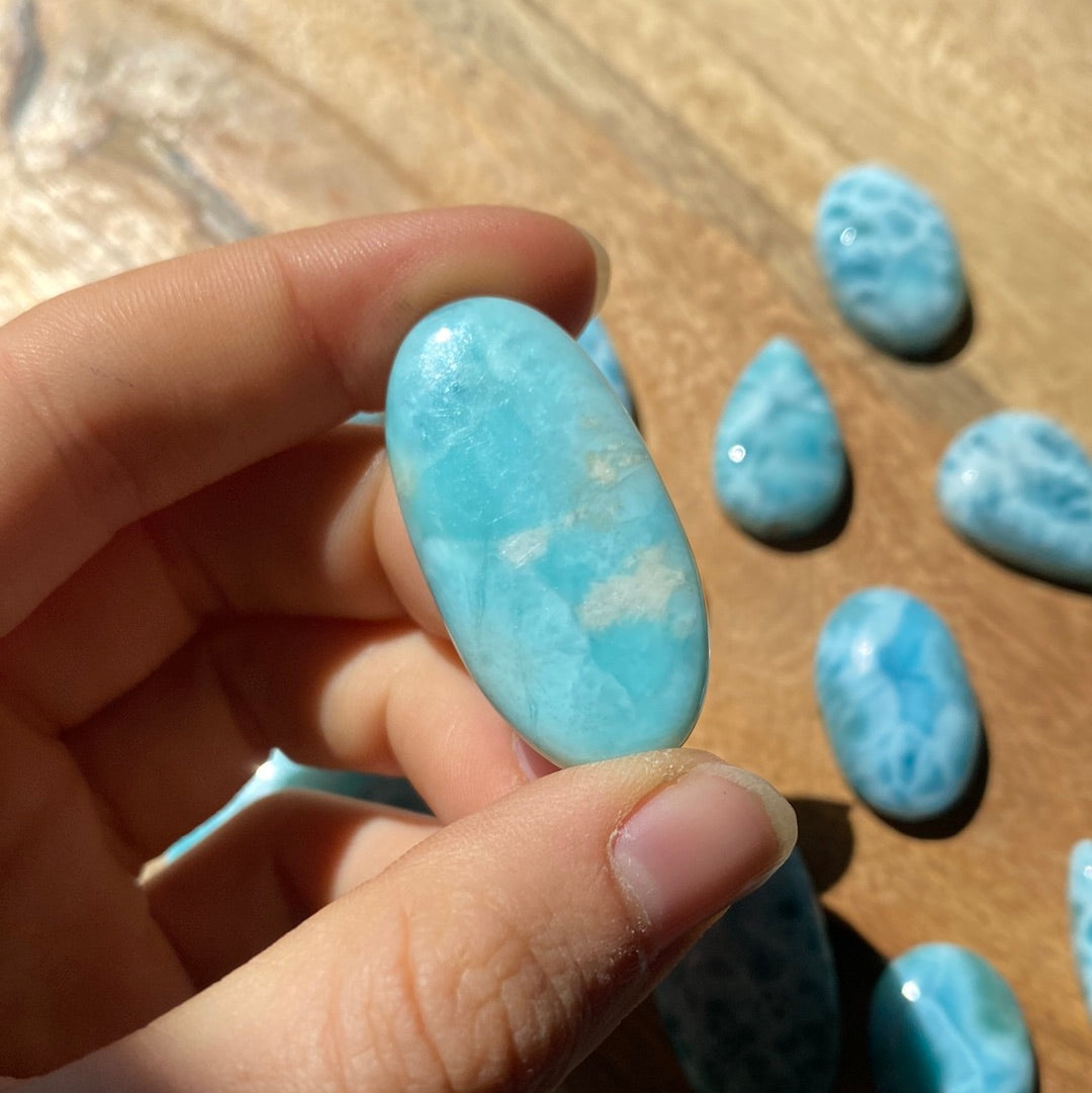 Larimar Cabochon ~ 41