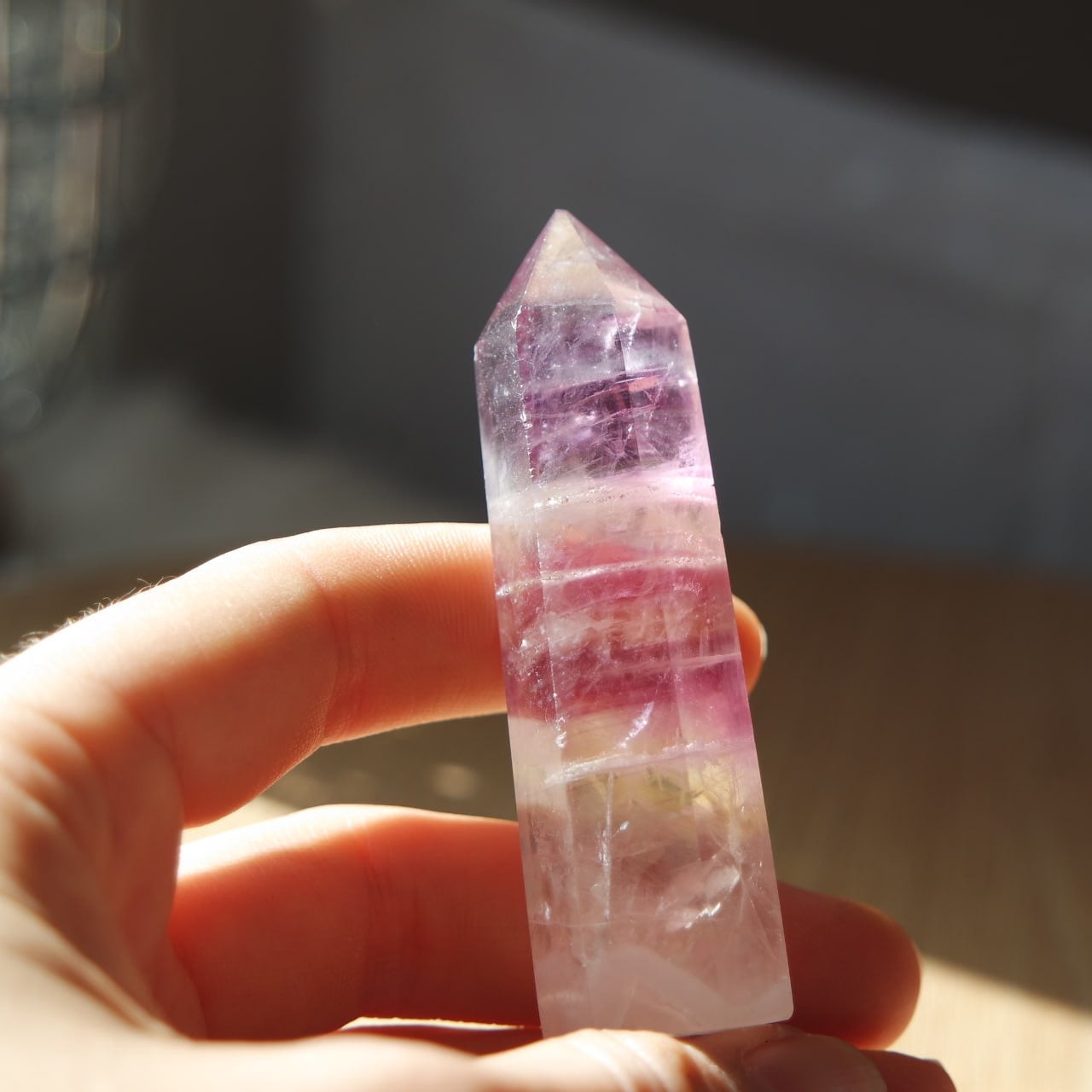 Rosa/ Lila Fluorit Turm ~ B16