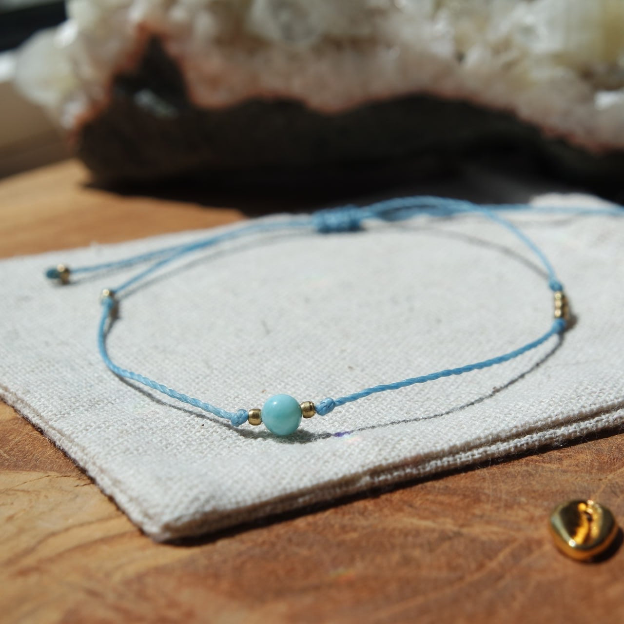 Larimar Fußkettchen