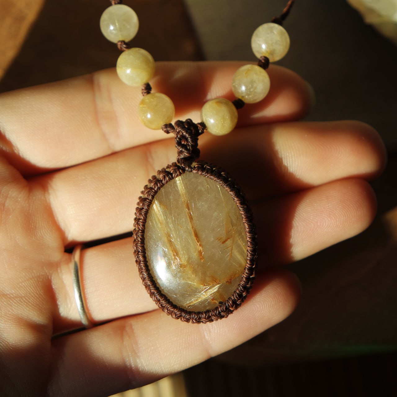 Gold Rutil Kette