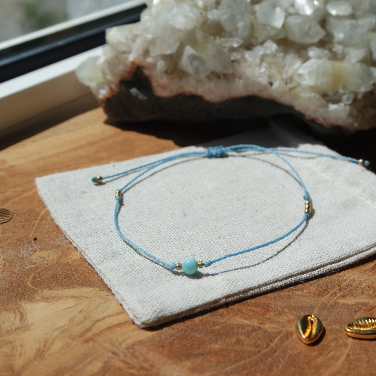 Larimar Fußkettchen