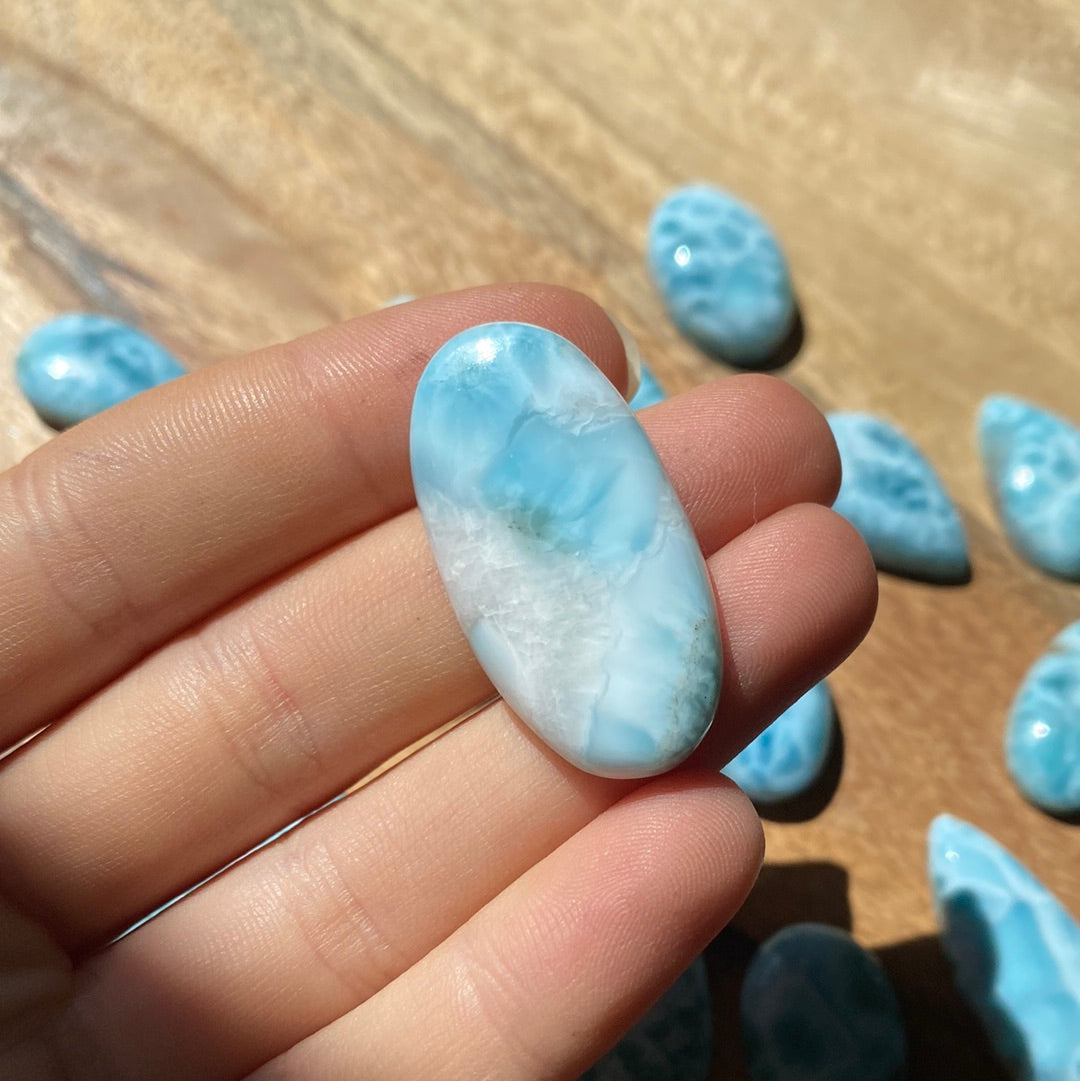 Larimar Cabochon ~ 37