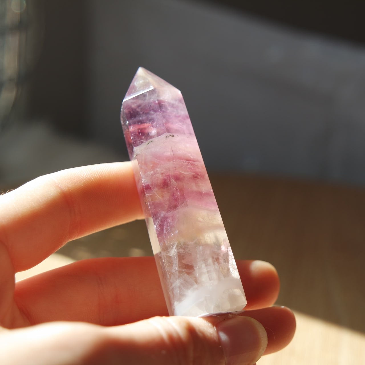 Rosa/ Lila Fluorit Turm ~ B16