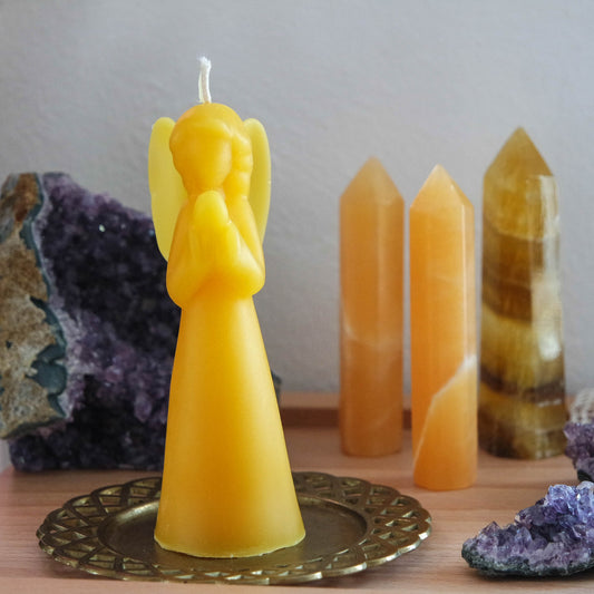 Engel Bienenwachskerze