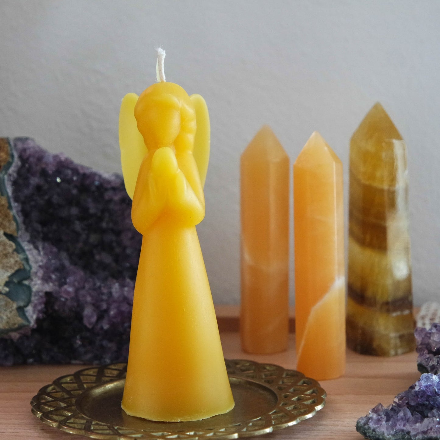 Engel Bienenwachskerze
