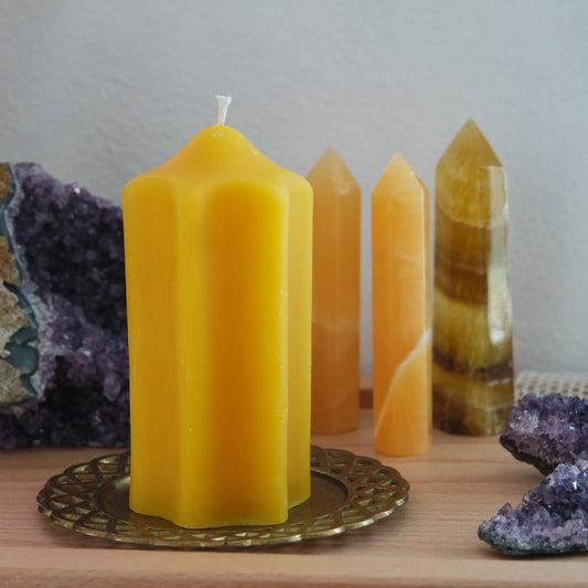 Stern Bienenwachskerze