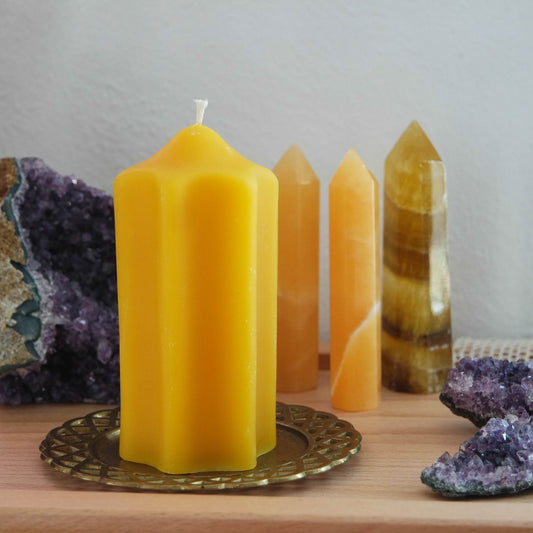 Stern Bienenwachskerze