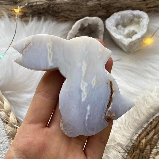 Schneeflocken Achat Hase ~ H1