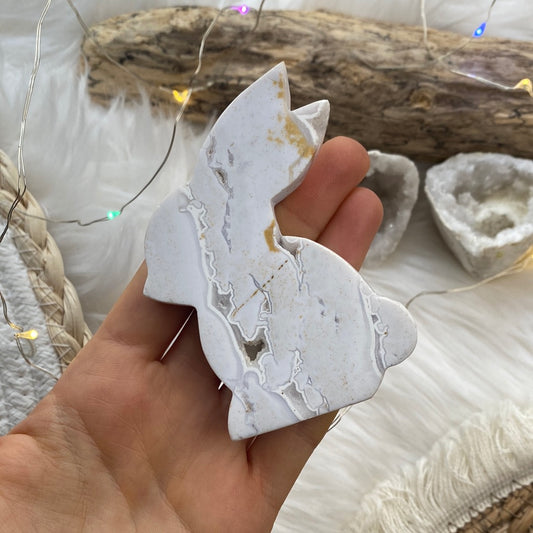 Schneeflocken Achat Hase ~ H2