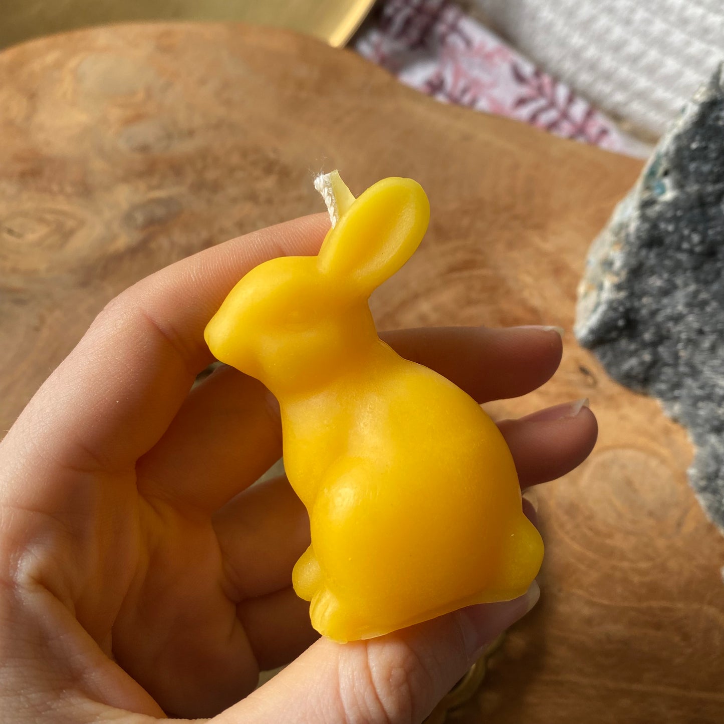 Hase Sitzend Bienenwachskerze
