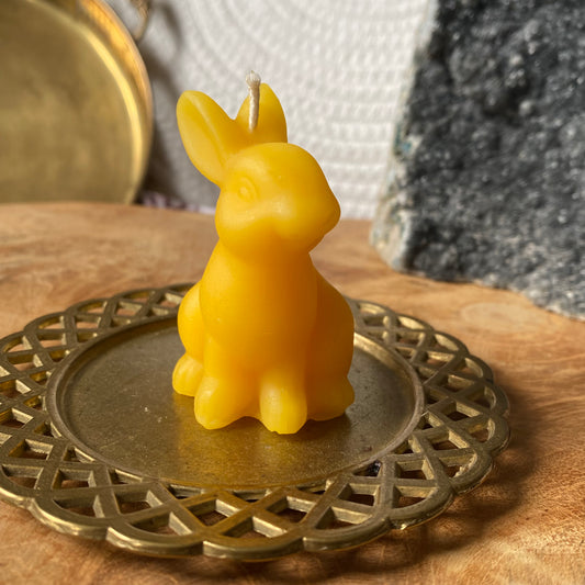 Hase Sitzend Bienenwachskerze