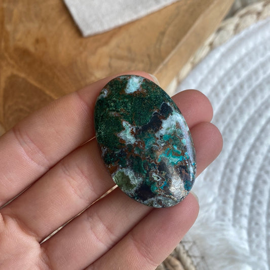 Druzy Chrysokoll Cabochon ~ A1