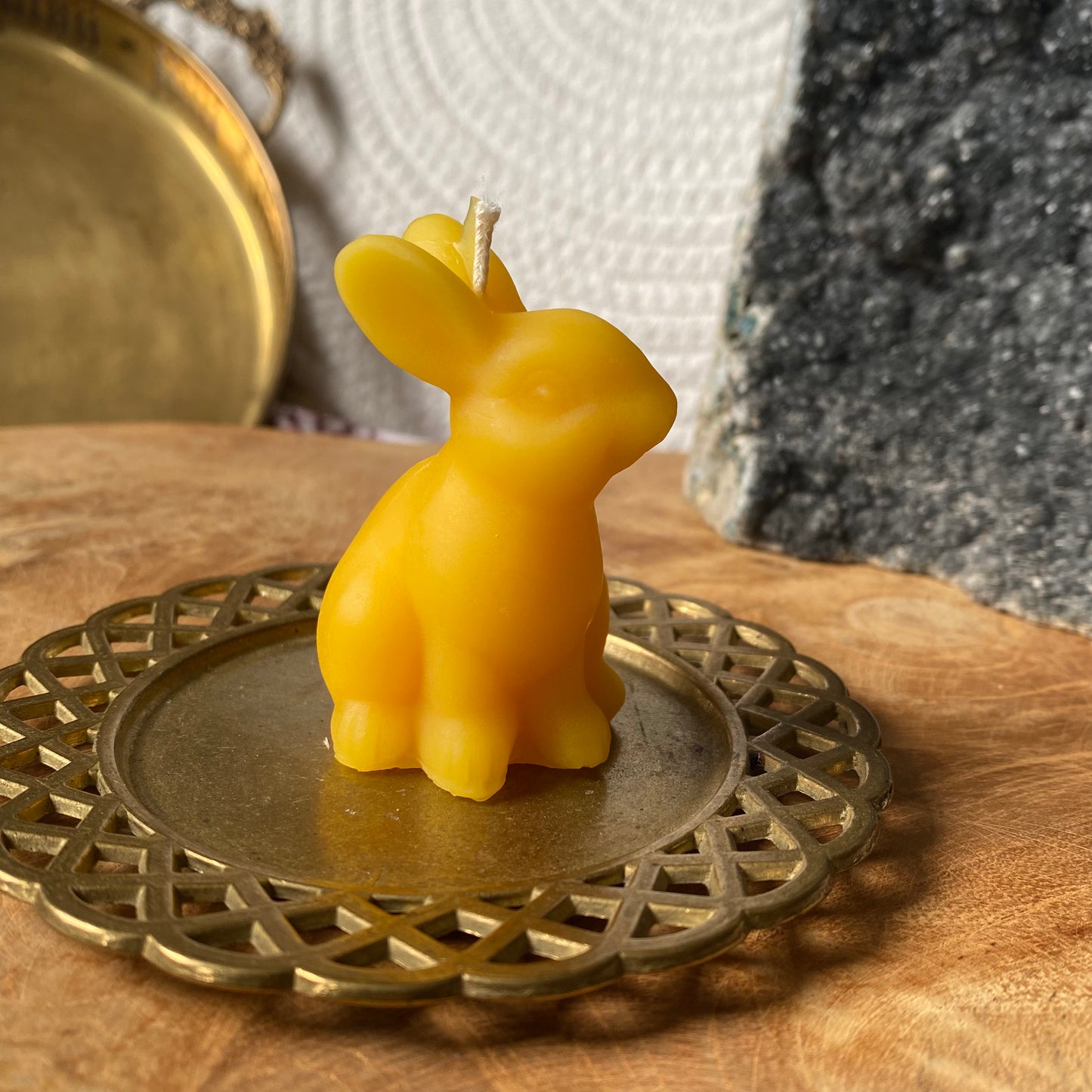 Hase Sitzend Bienenwachskerze