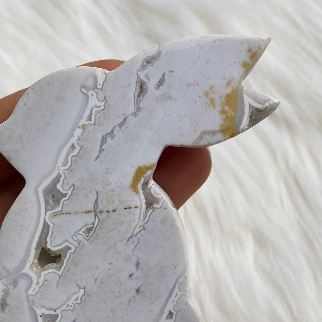 Schneeflocken Achat Hase ~ H2