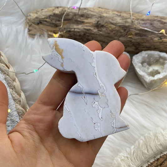 Schneeflocken Achat Hase ~ H2