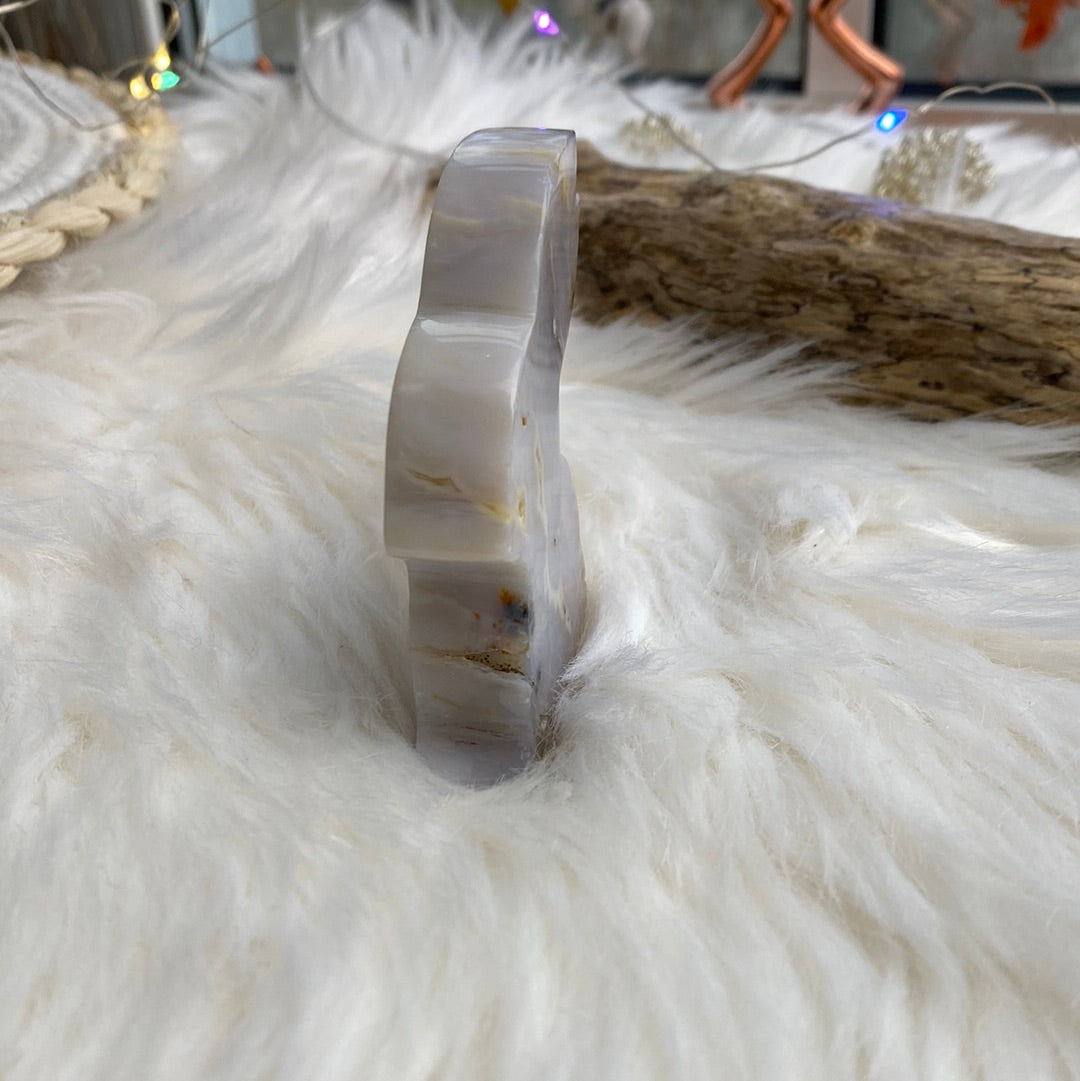 Schneeflocken Achat Hase ~ H1