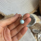 Larimar Kugel Anhänger 925 silber ~ VV45
